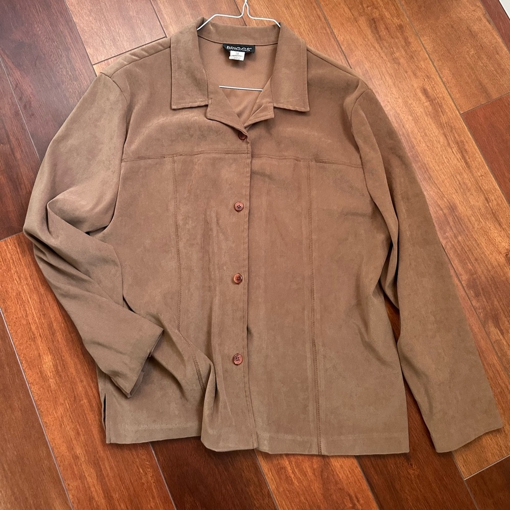 Vintage - Briggs Faux Suede Light Weight Jacket 90s Western/Country